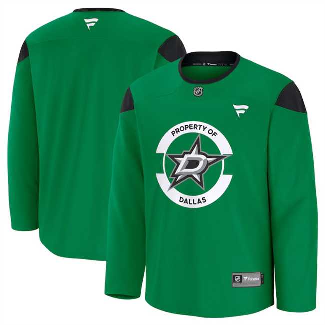 Mens Dallas Stars Green 2024-25 Team Practice Stitched Hockey Jersey Dzhi